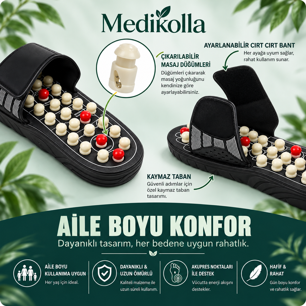 Akupres/Refleksoloji Ayak Masaj Terliği