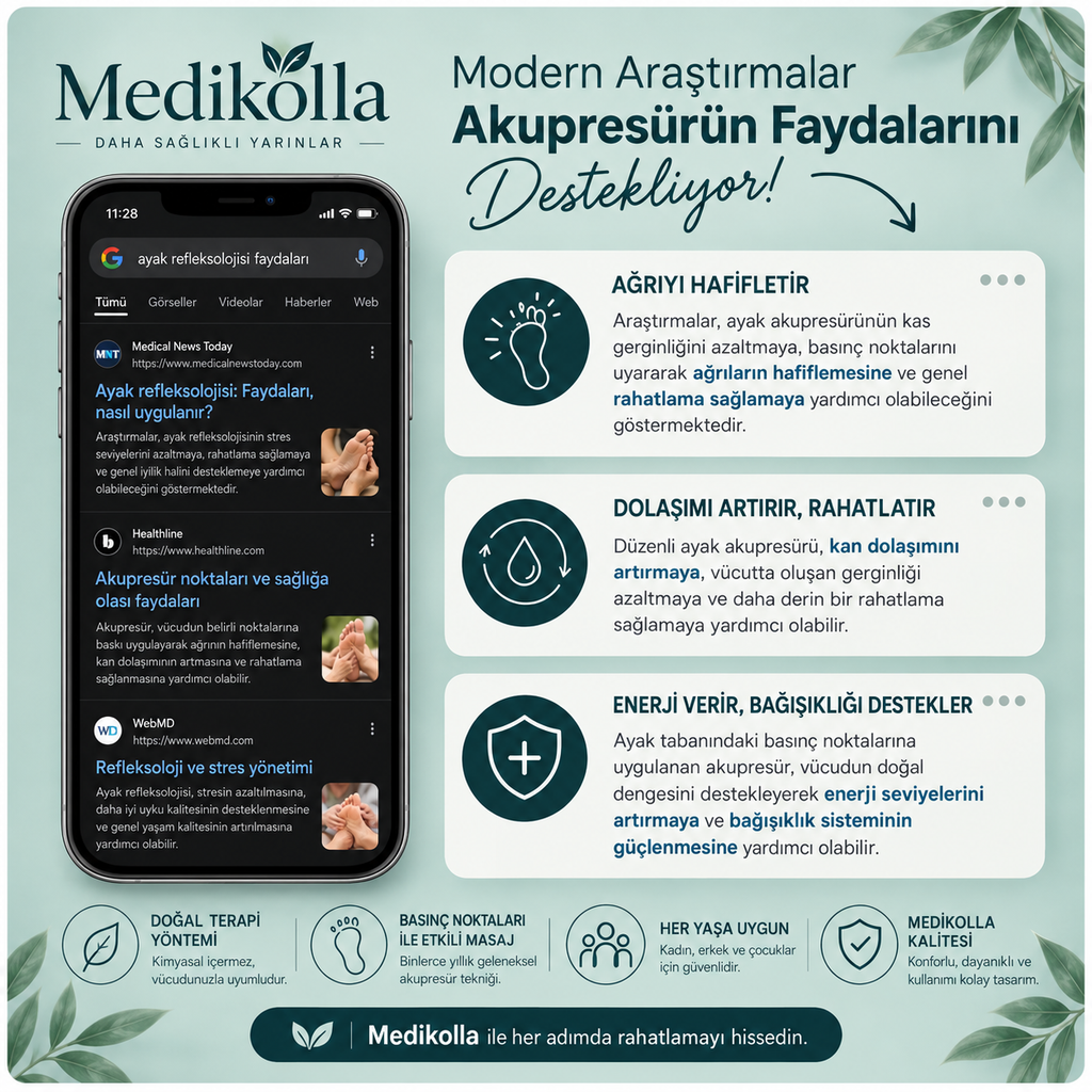 Akupres/Refleksoloji Ayak Masaj Terliği